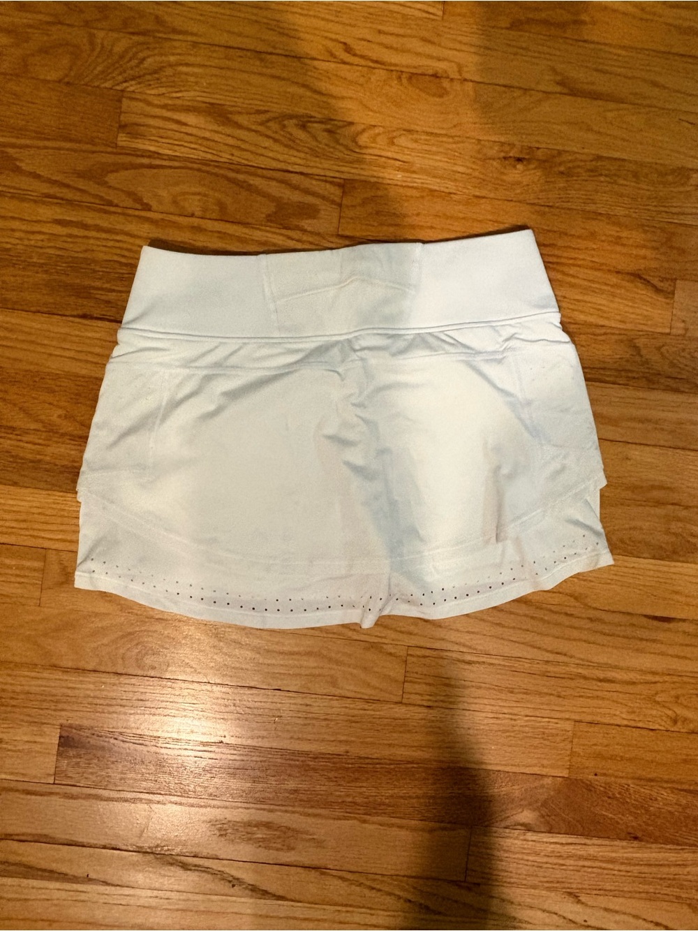 Athleta White Laser-Cut Tennis Skort - Picture 2 of 3
